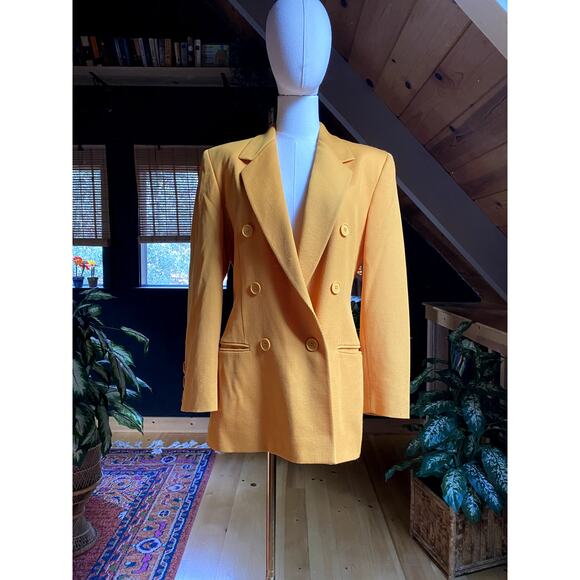 Vintage Wool Blazer Italy Mustard - Picture 3 of 5